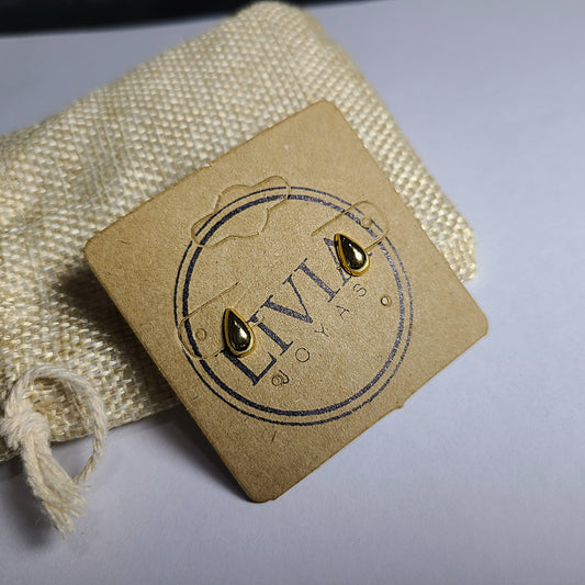 Caravana gota dorada | Plata 925