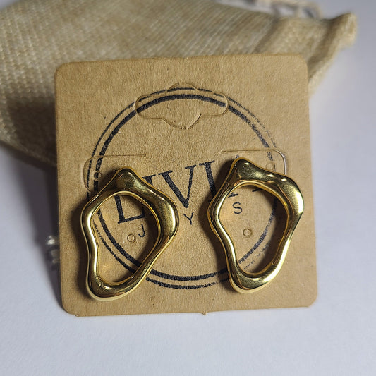 Caravana ondulado dorada | Acero qurúrgico