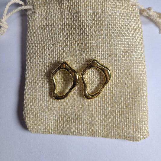 Caravana ondulado dorada | Acero qurúrgico